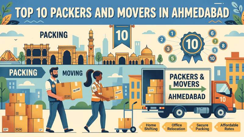 Top 10 Packers and Movers in Ahmedabad